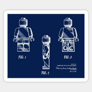 Lego Minifigure Patent Image 1979 Magnet